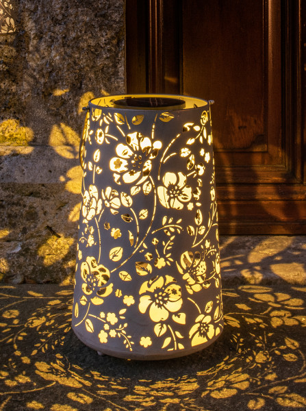 LED Laterne antic Flower