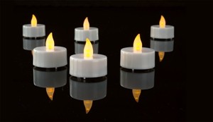 LED Teelicht-Set, weiss