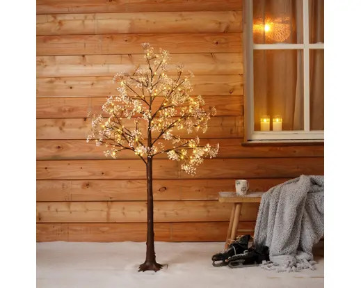Micro LED Schleierkraut Outdoor 180cm warm white