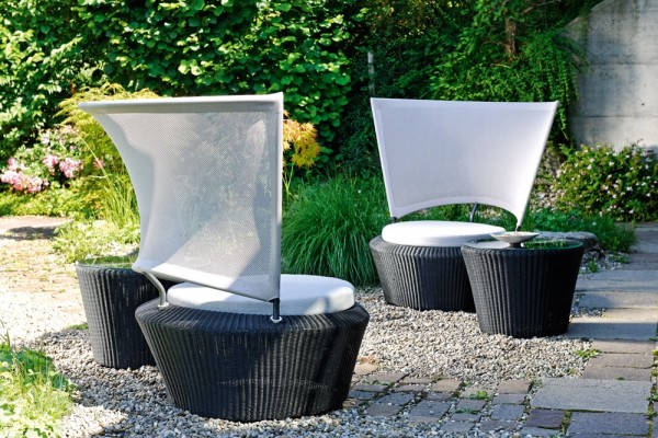 SINGLE Gartenstuhl Geflecht 2mm schwarz
