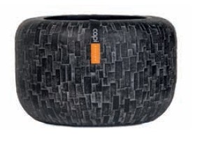 Capi Indoor Stein Schwarz Rund
