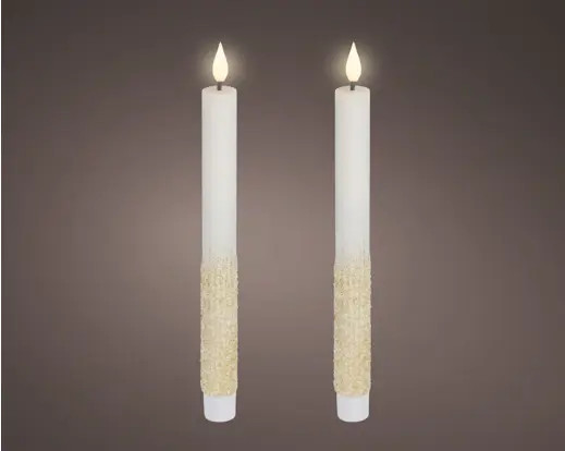 LED Wachs-Stabkerzen Flacker-Effekt