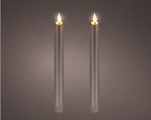 LED Wachs-Stabkerzen Flacker-Effekt