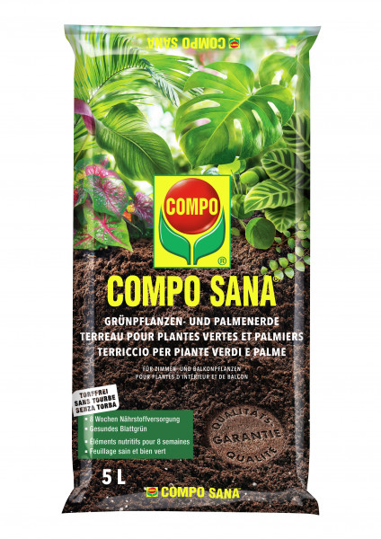 COMPO SANA Grünpflanzen- und Palmenerde - torffrei
