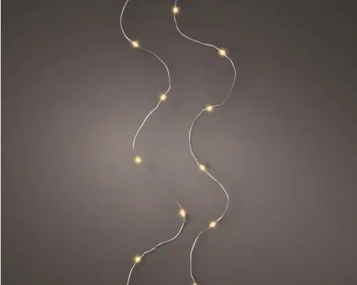 Micro LED Strangbeleuchtung 60LED indoor silber