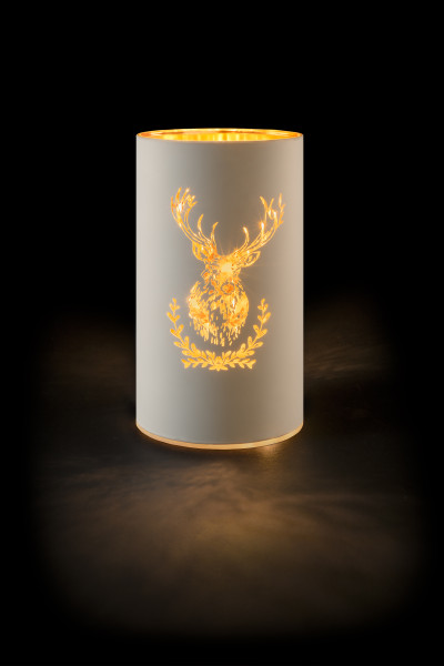 LED Glass Deer white