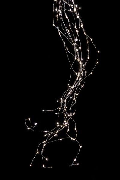 LED Angel Hair Bündel silber