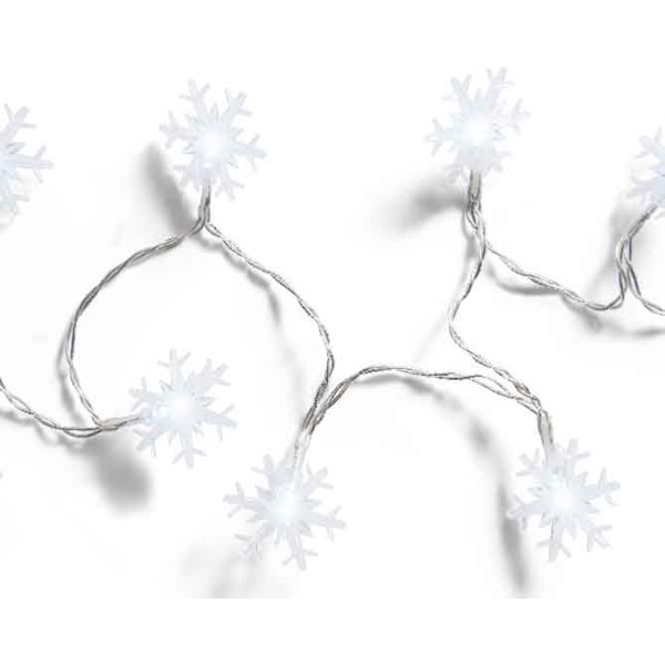 LED Schneeflocke Girlande