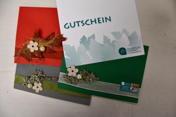 Gutschein vom Gartencenter Grünenfelder im Wert von Fr. 50.-