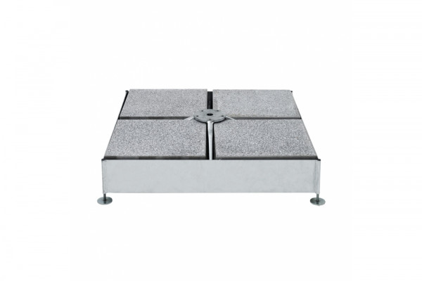 Sockel M4, 120kg Stahl verzinkt f.8 Gartenplatten natur