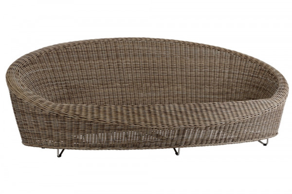 Garten Loungebank Rattan 6mm Grey Kubu Gartenlounge Hunn