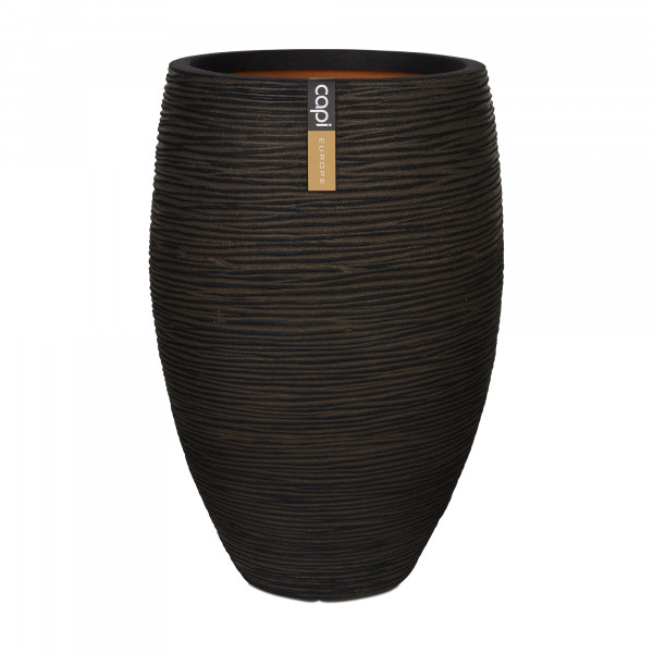 TUTCH VASE RIFFEL DUNKELBRAUN