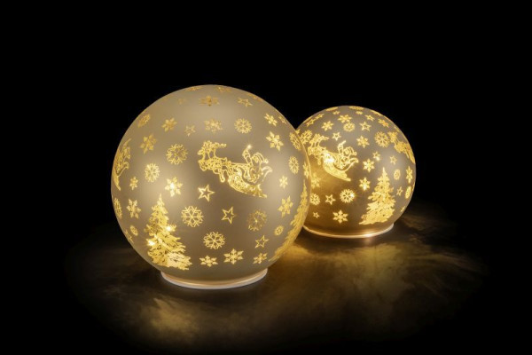 Indoor Glas Ball Set gold