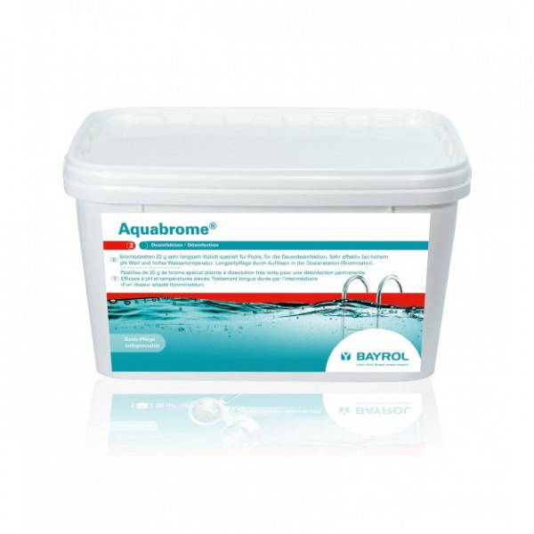 Aquabrome Tablets à 5 kg Bromtabletten 20 g, sehr langsamlöslich