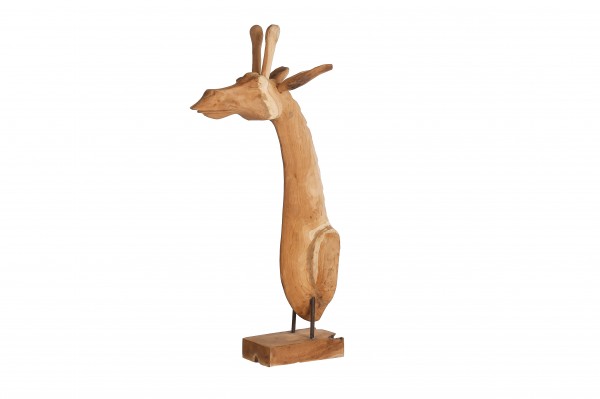 Giraffe aus Teakholz
