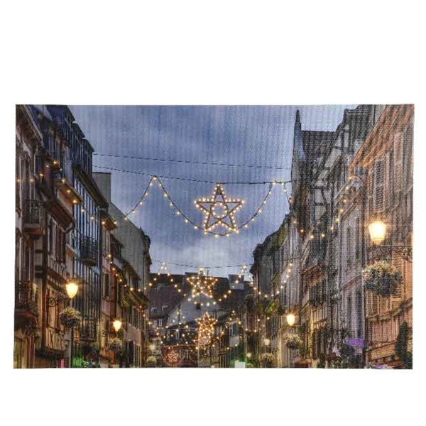 LED Bild Weihnachts-Stadt
