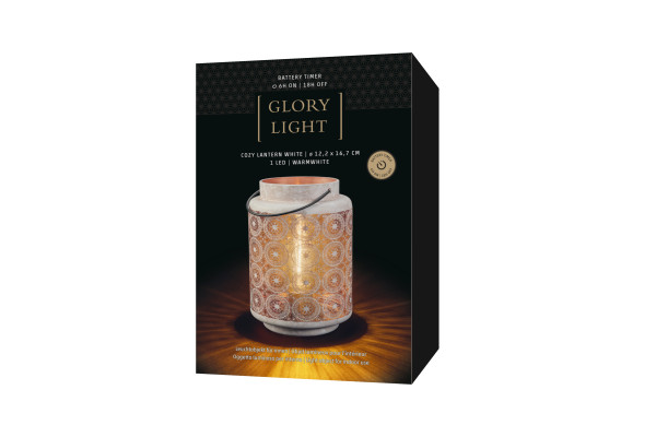 Indoor Cozy Lantern White