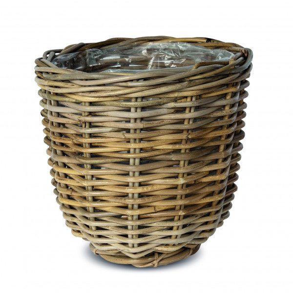 RATTAN KORB rund natur
